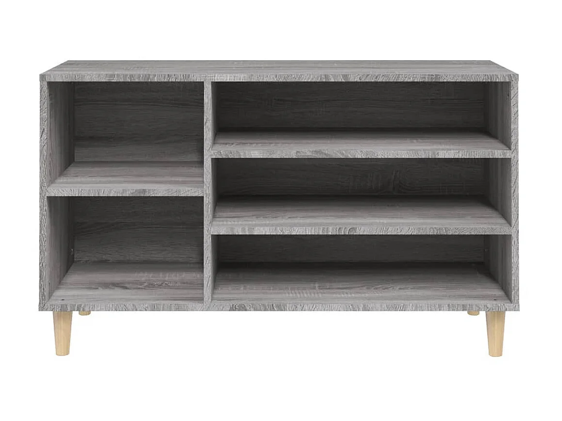 Armoire à chaussures Sonoma gris 102x36x60 cm Bois d'ingénierie