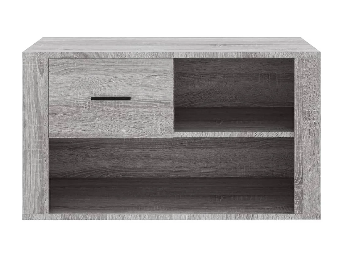 Scarpiera Sonoma grigia 80x35x45 cm MDF