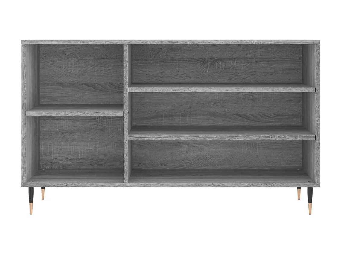 Armoire à chaussures Sonoma gris 102x36x60 cm Bois d'ingénierie