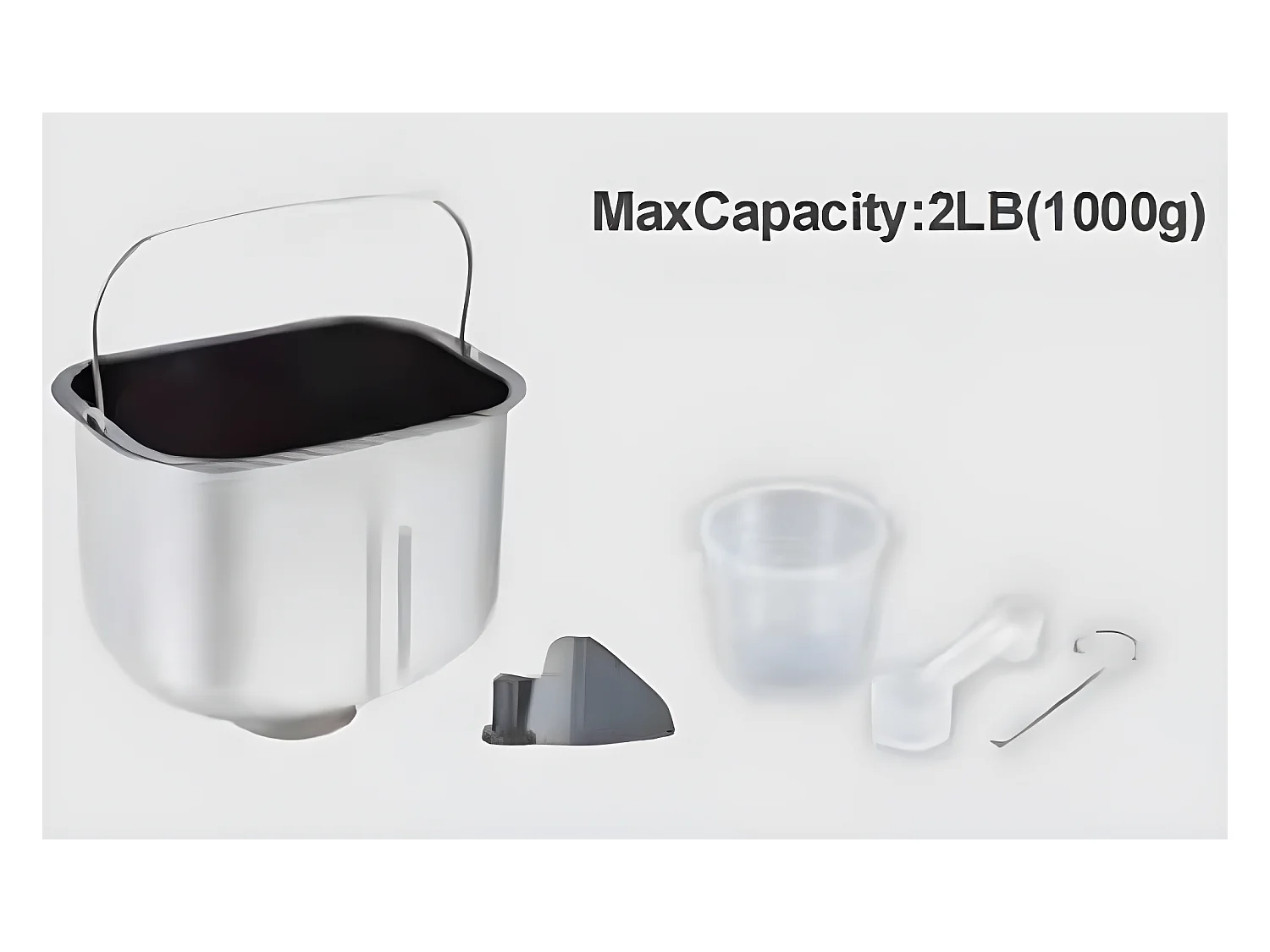 Machine à pain BAKER Blanc Polypropylène 600W