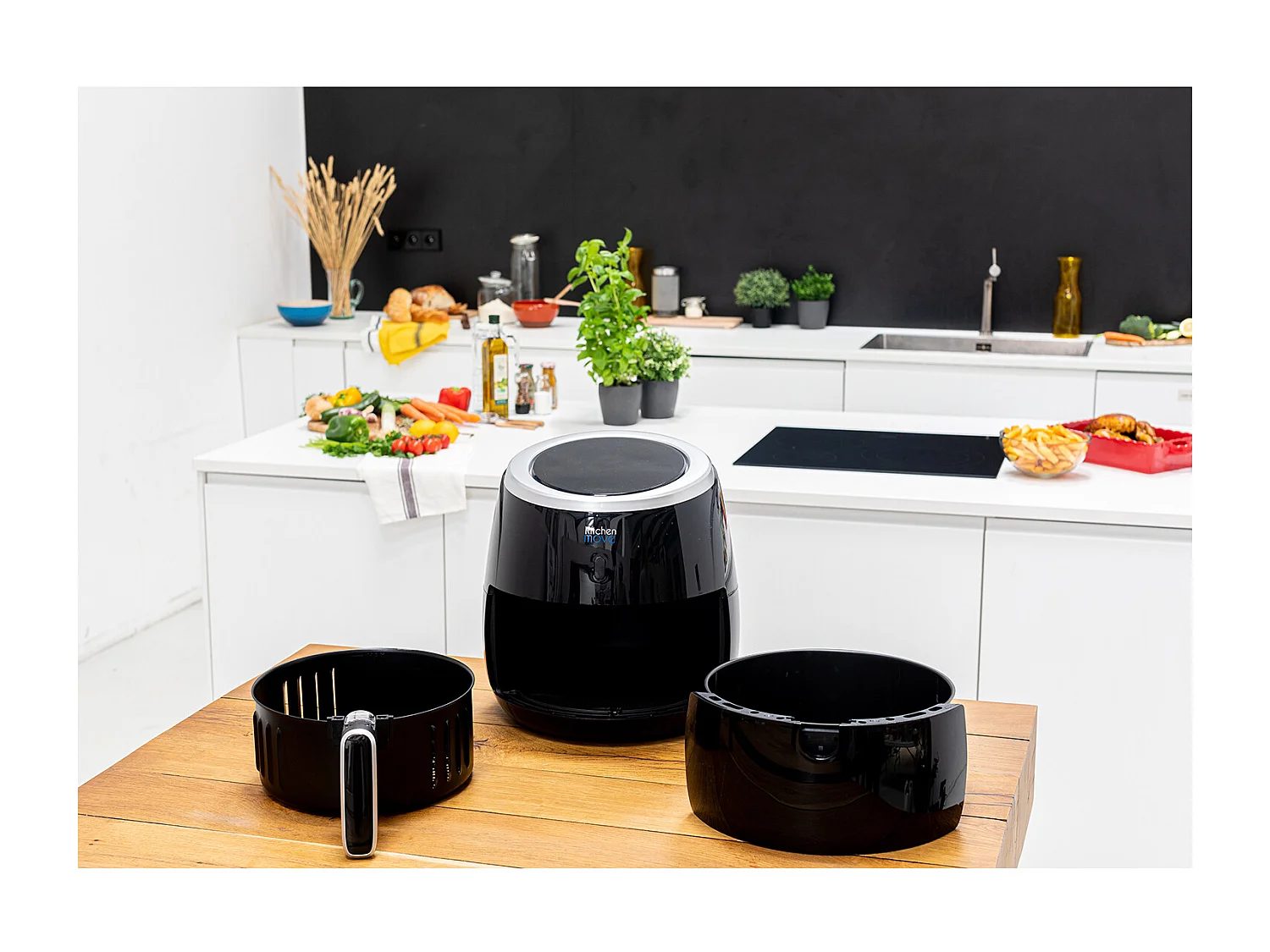 Friteuse électrique sans Huile STORM Noir Polypropylène 2000W