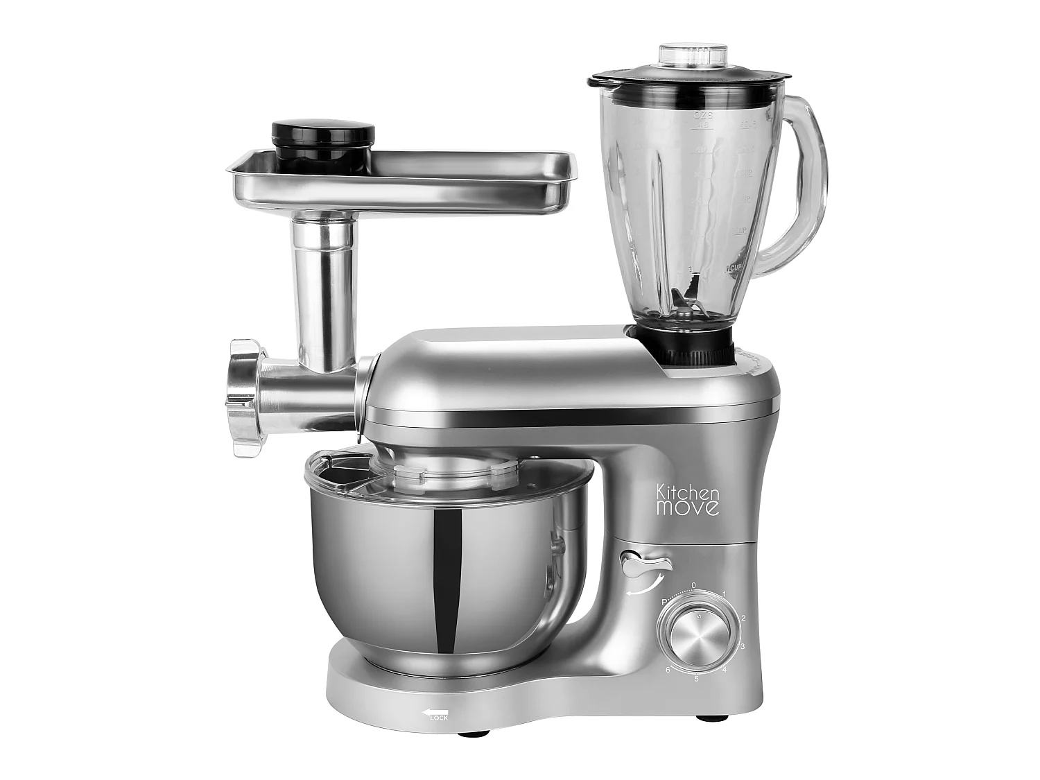 Robot patissier hachoir blender VIPER PRO Gris Acier 1500W