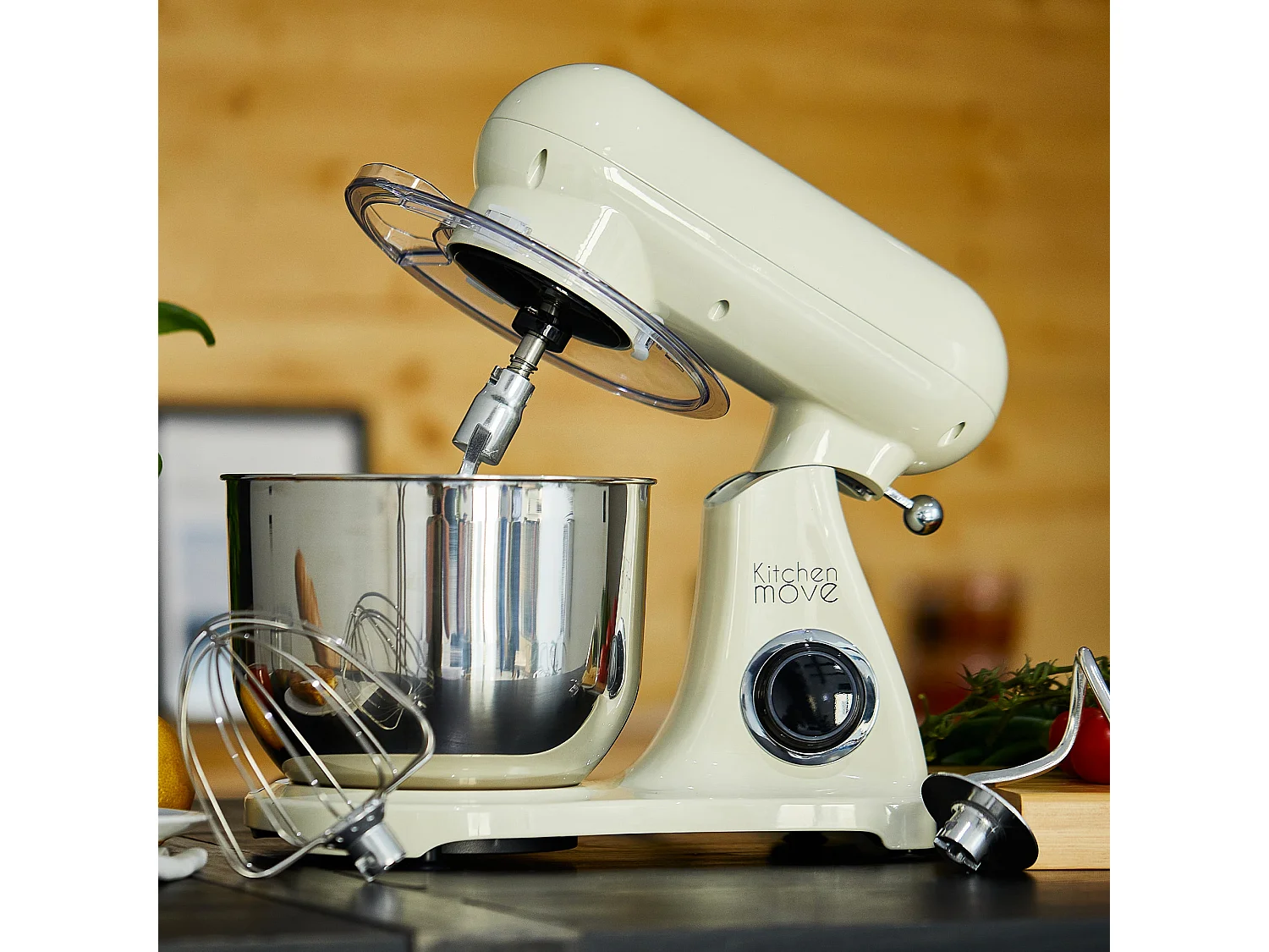 Robot pâtissier multifonction ELTON Beige Acier inoxydable 1800W