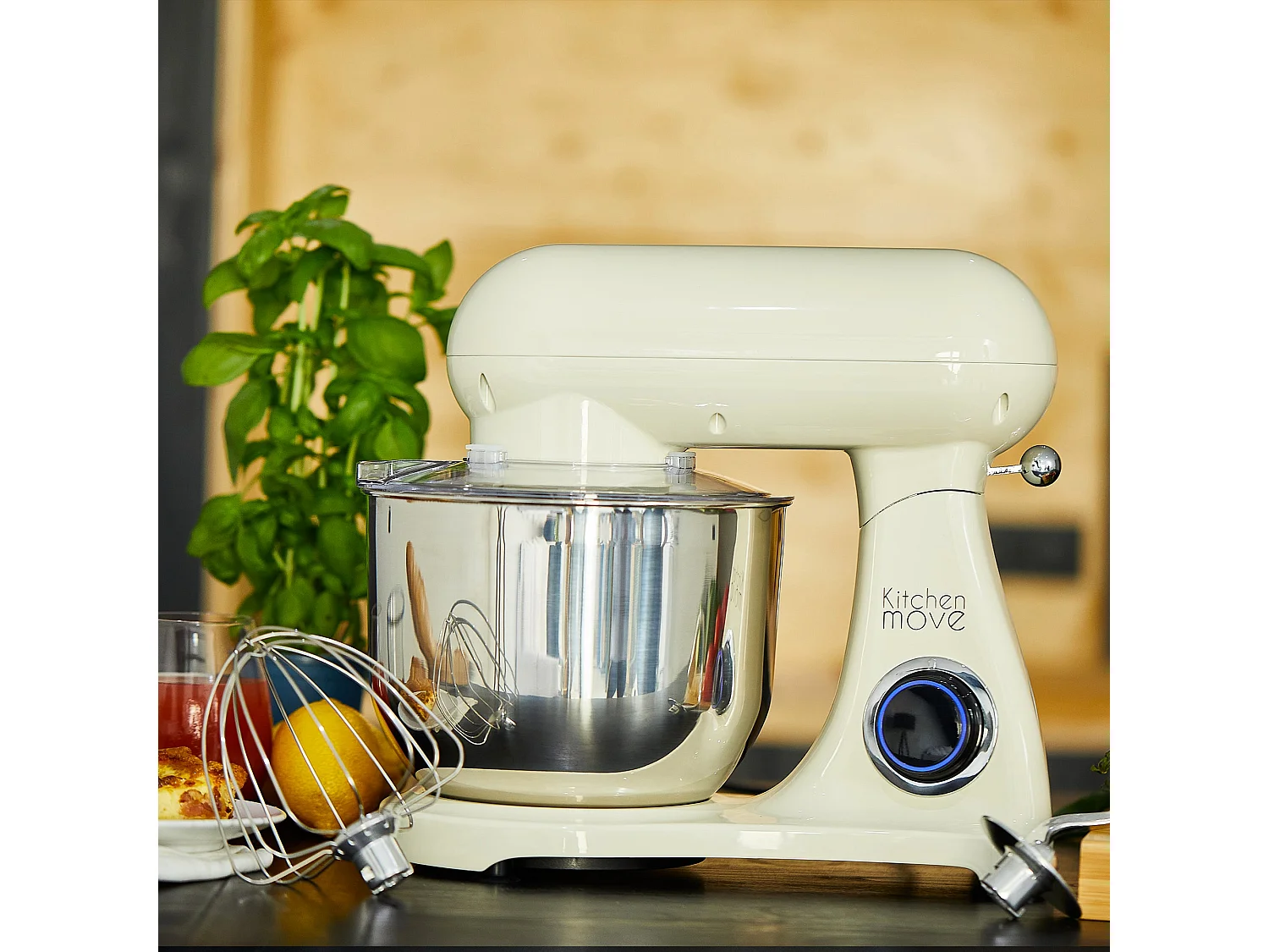 Robot pâtissier multifonction ELTON Beige Acier inoxydable 1800W