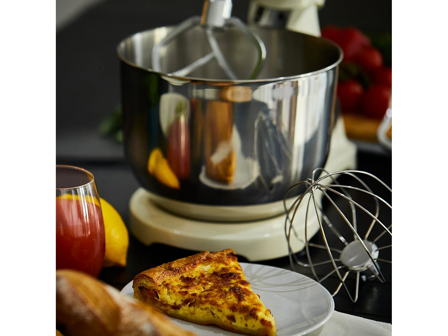 Robot pâtissier multifonction ELTON Beige Acier inoxydable 1800W