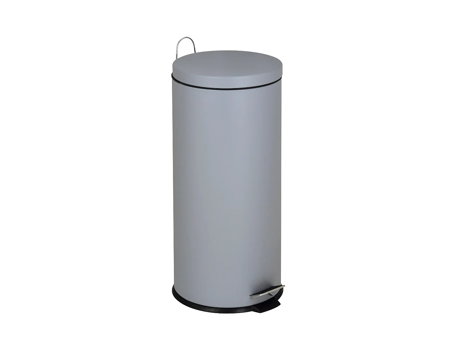 Poubelle de cuisine à pédale URBAN Gris Acier inoxydable 30 L