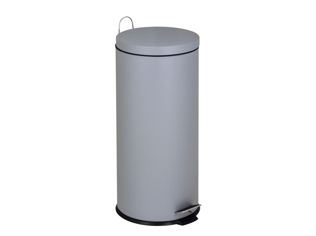 vente unique Poubelle de cuisine à pédale URBAN Gris Acier inoxydable 30 L