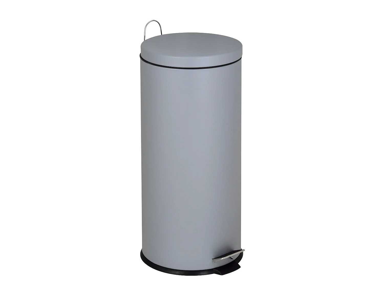 Poubelle de cuisine à pédale URBAN Gris Acier inoxydable 30L