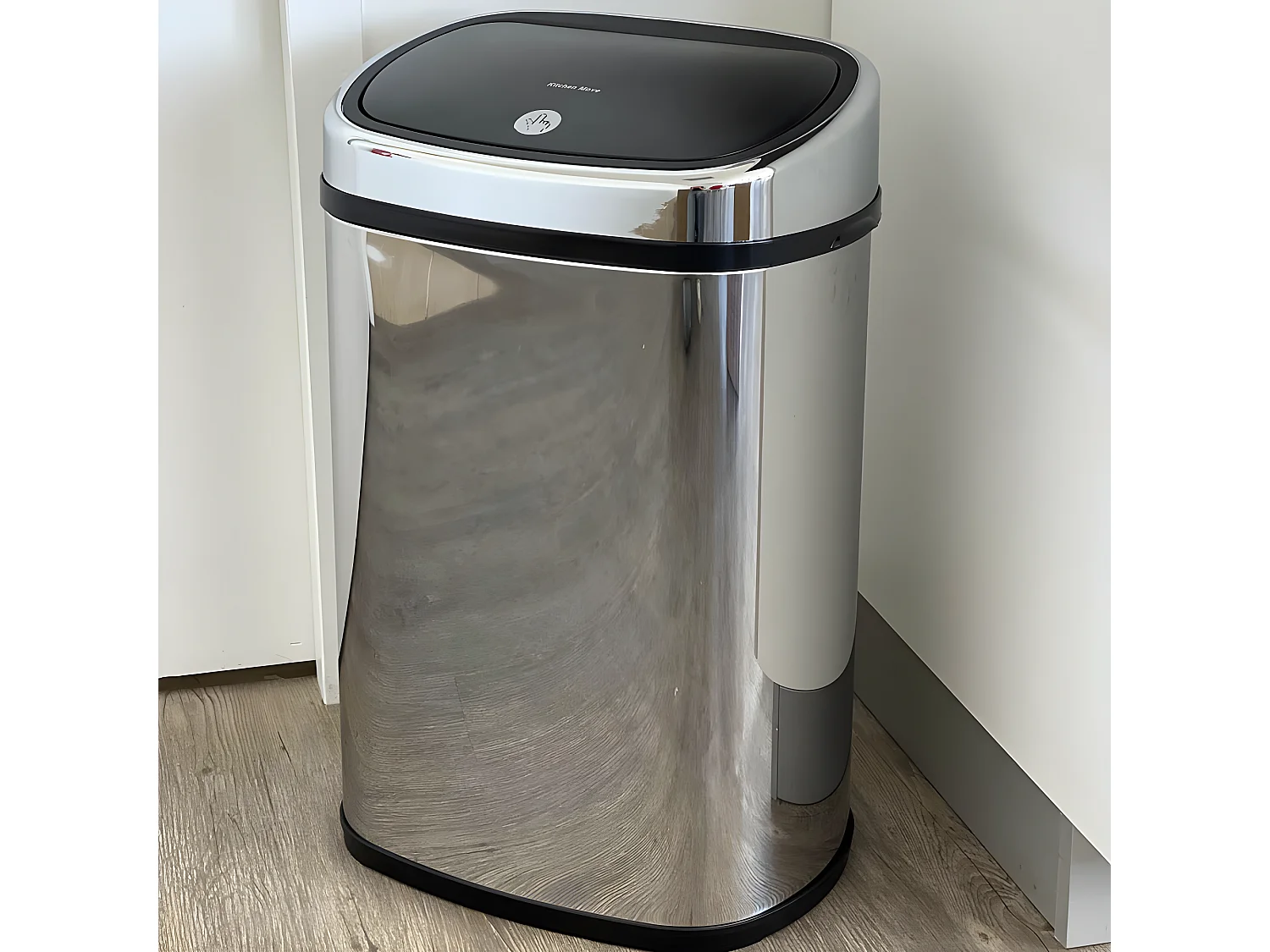 Poubelle de cuisine push CITY Argent Acier inoxydable 48 L