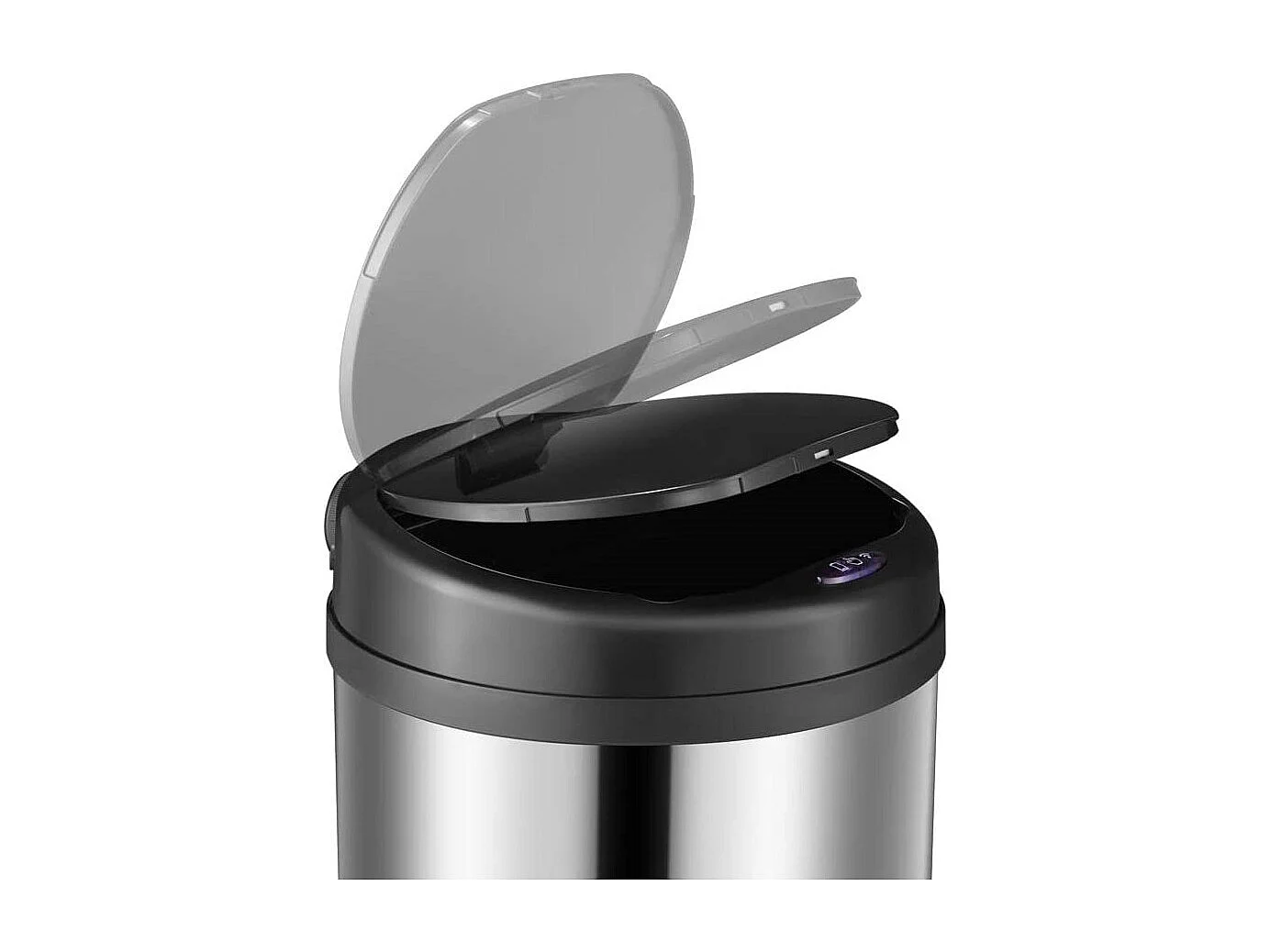 Poubelle automatique inox ARTIC SILVERY argent 50L