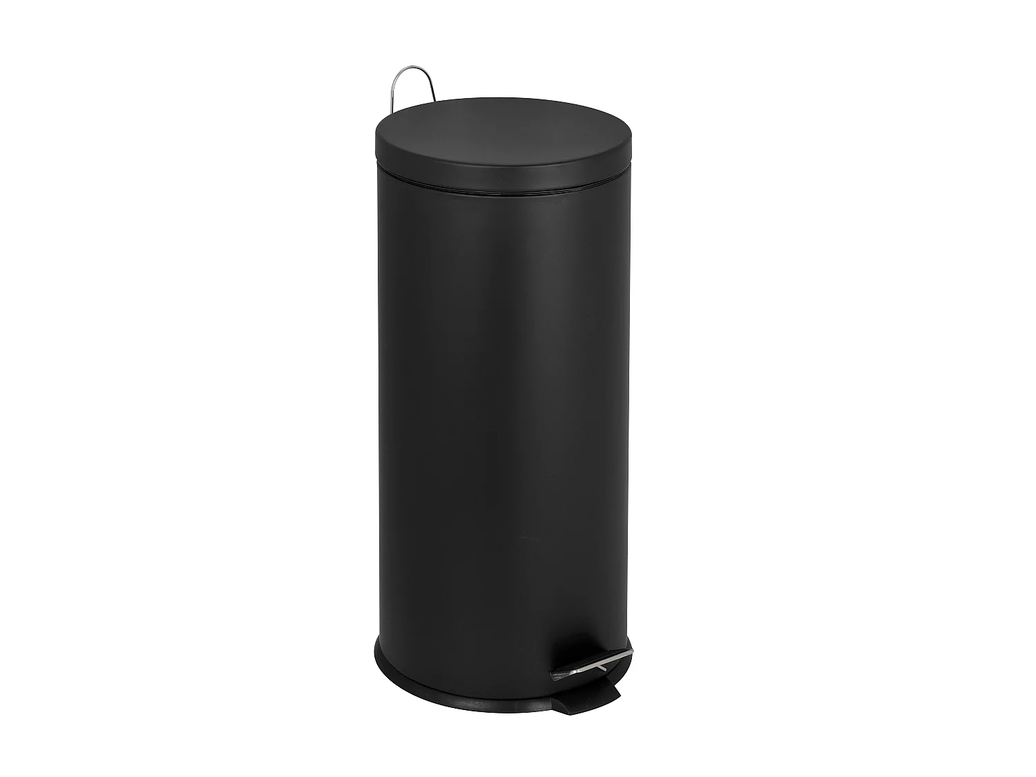 Poubelle de cuisine à pédale URBAN Noir Acier inoxydable 30 L