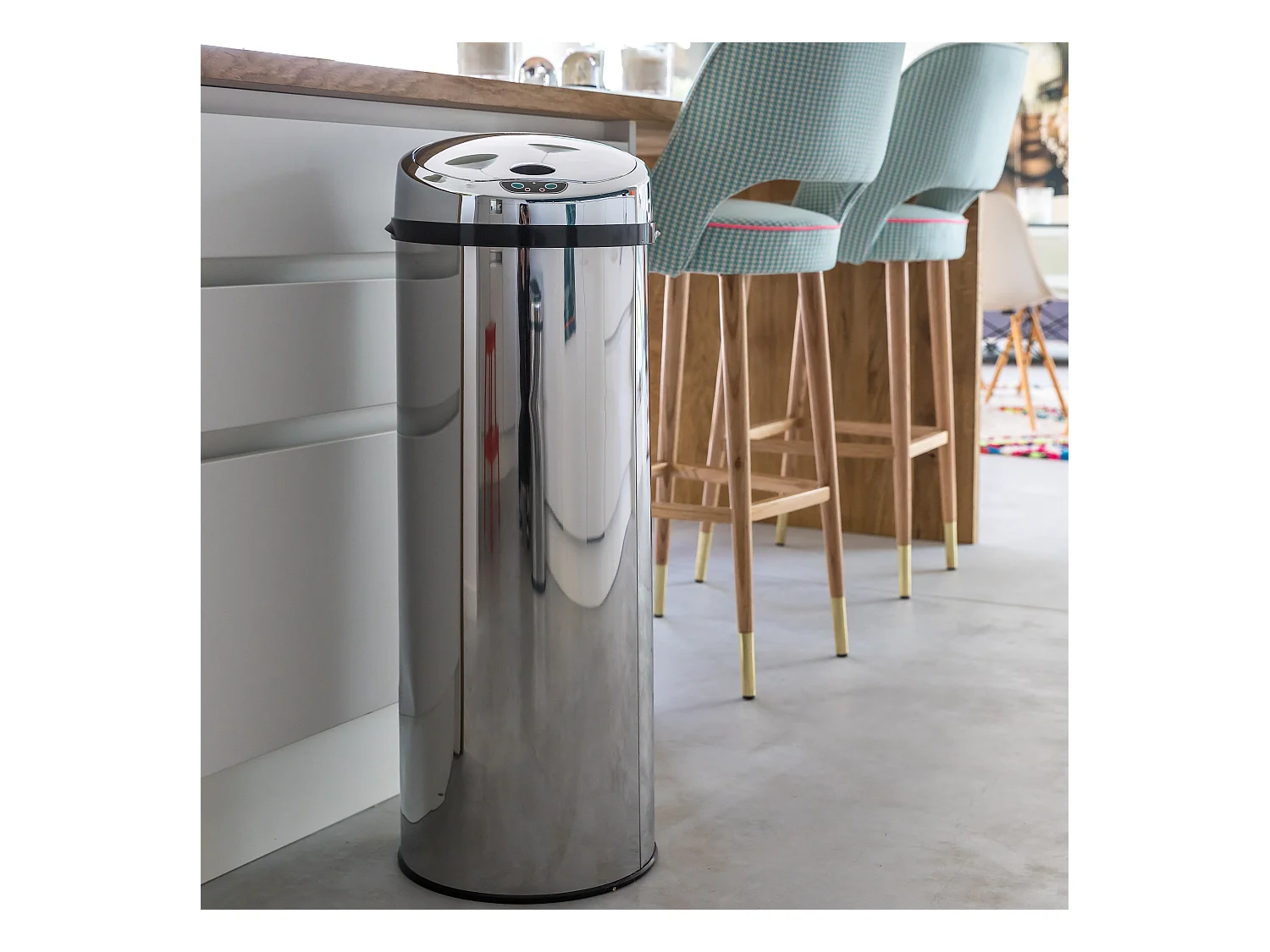 Poubelle automatique ARTIC Argent Acier inoxydable 42 L