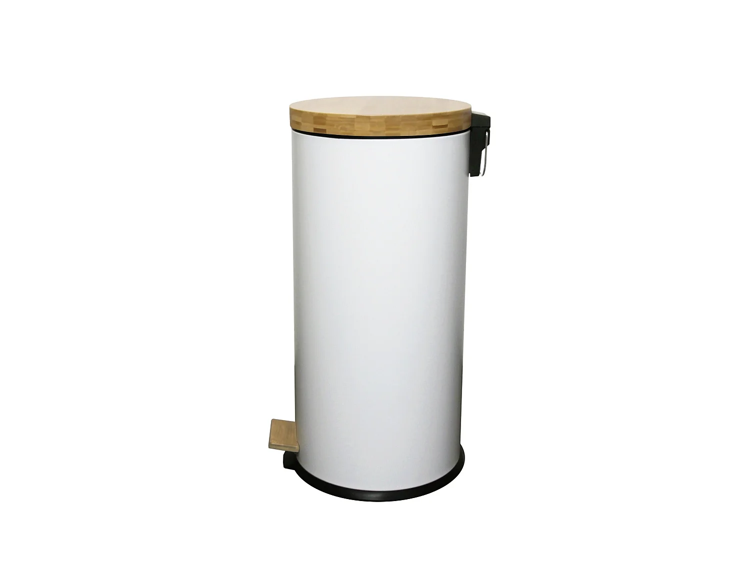 Poubelle de cuisine à pédale FOREST Blanc Acier inoxydable 30 L