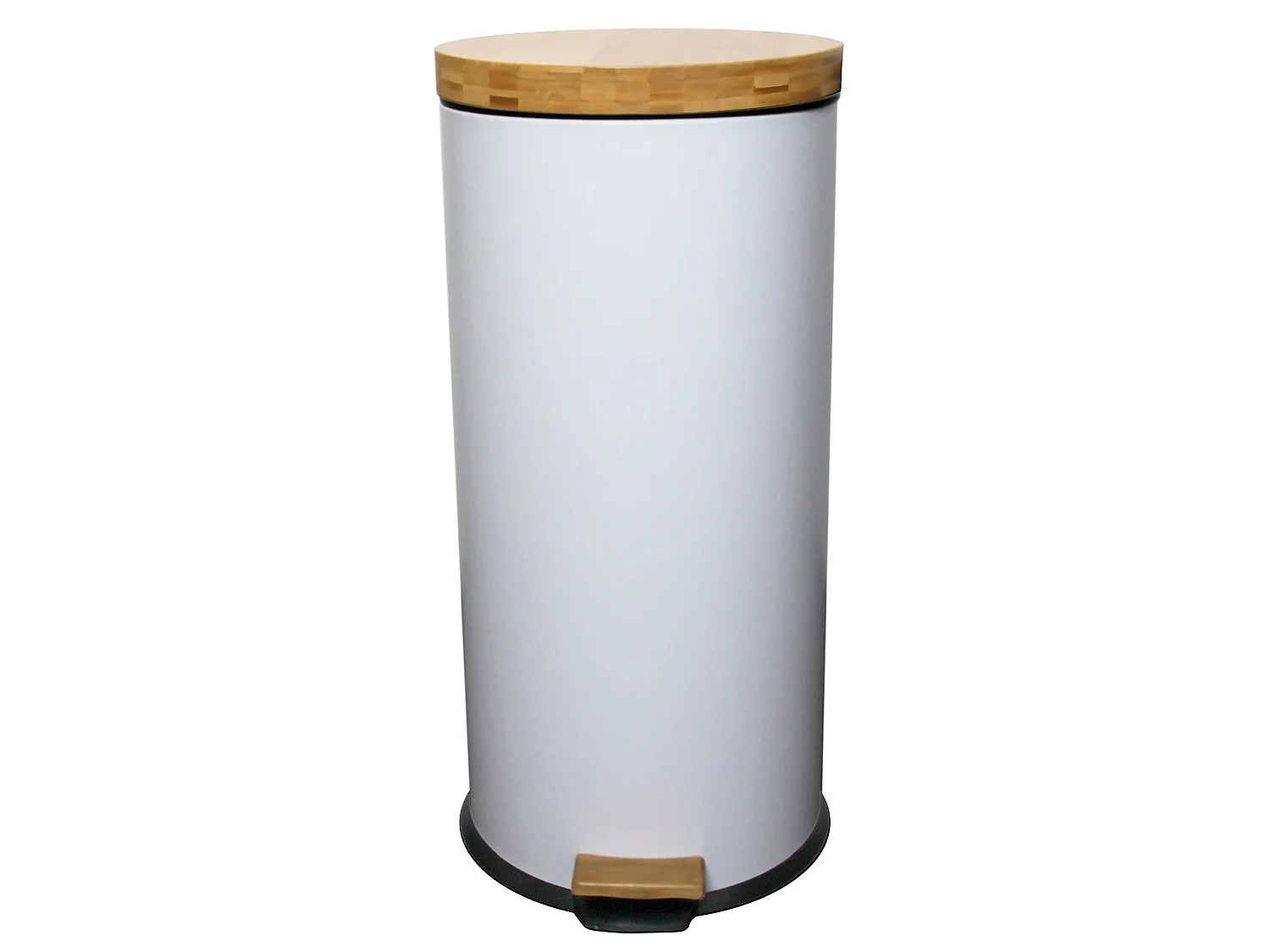 Poubelle à pédale inox FOREST blanc 30L