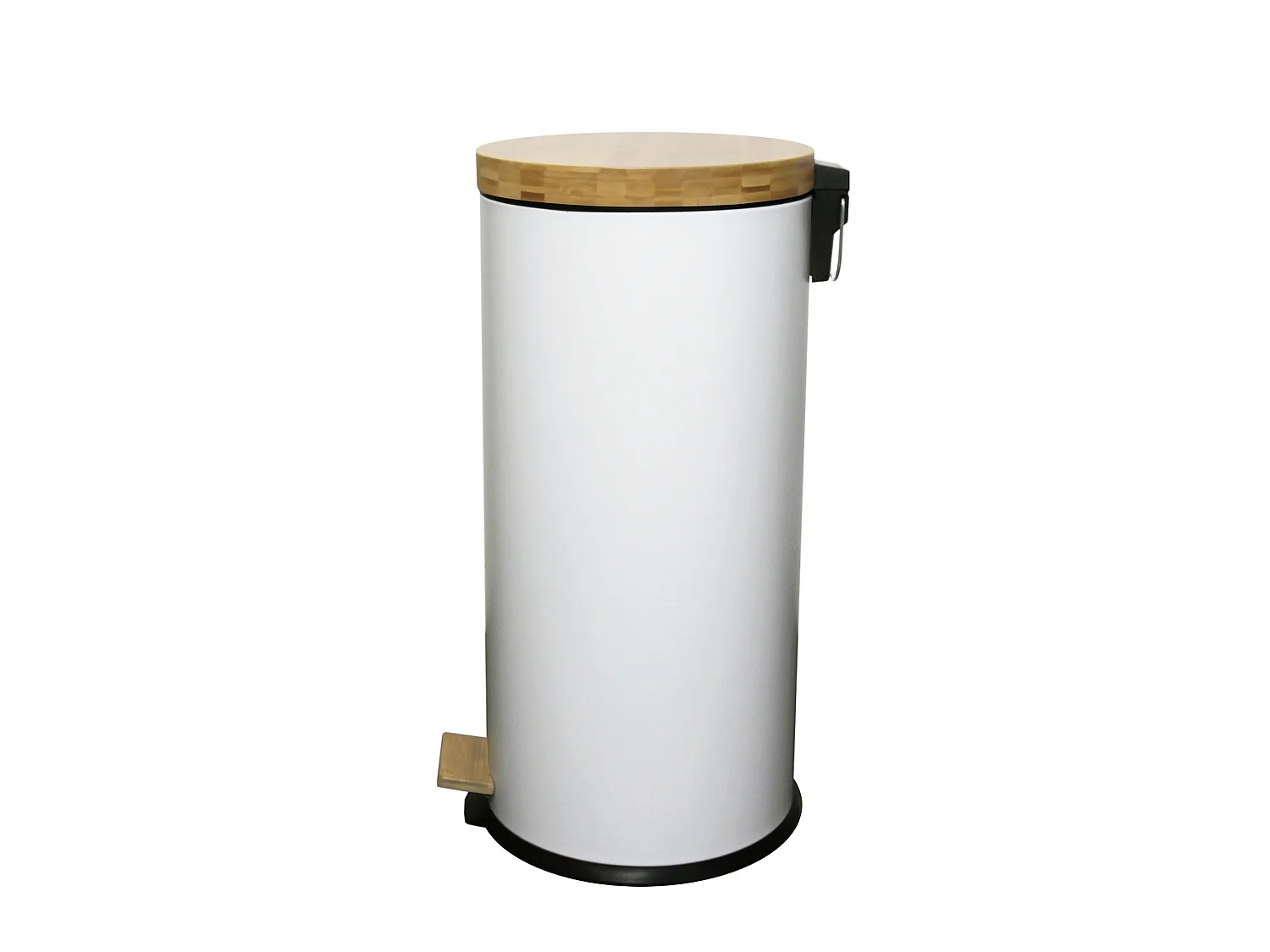 Poubelle à pédale inox FOREST blanc 30L
