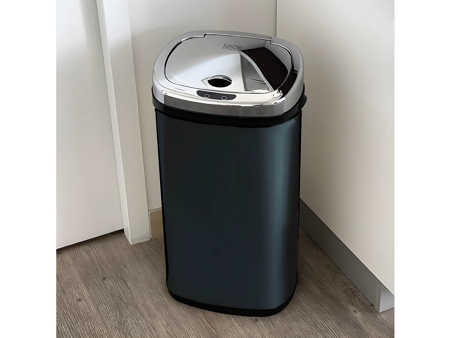 Automatyczny Kosz na Śmieci Inox LARGO czarny 42L