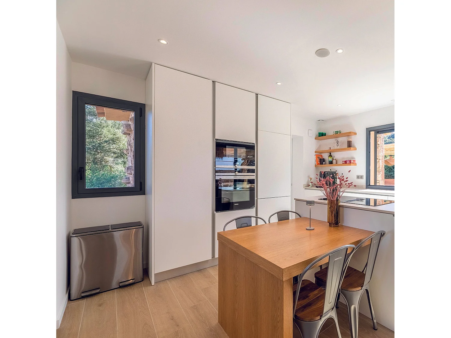 Poubelle de tri sélectif MAJOR Argent Acier inoxydable 60 L