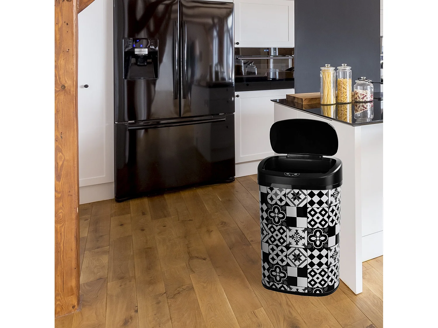 Poubelle automatique carreau de ciment MAJESTIC 58L