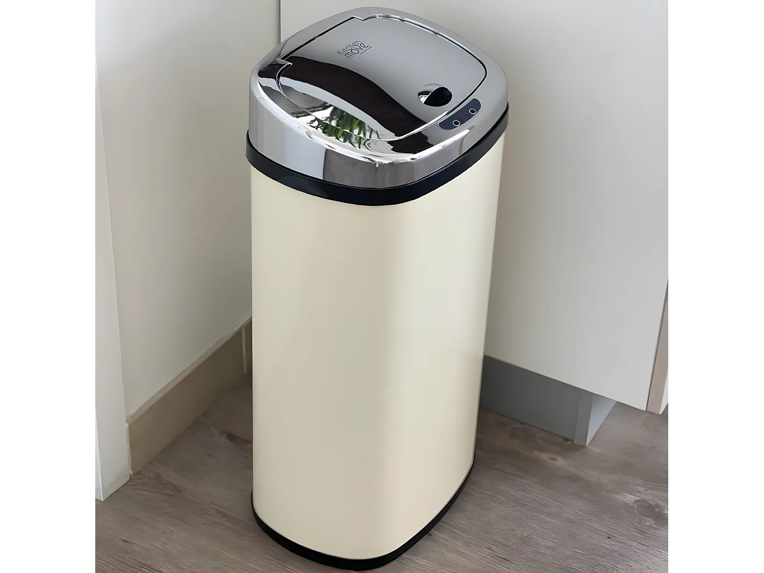 Poubelle de cuisine automatique LARGO Beige Acier inoxydable 42 L