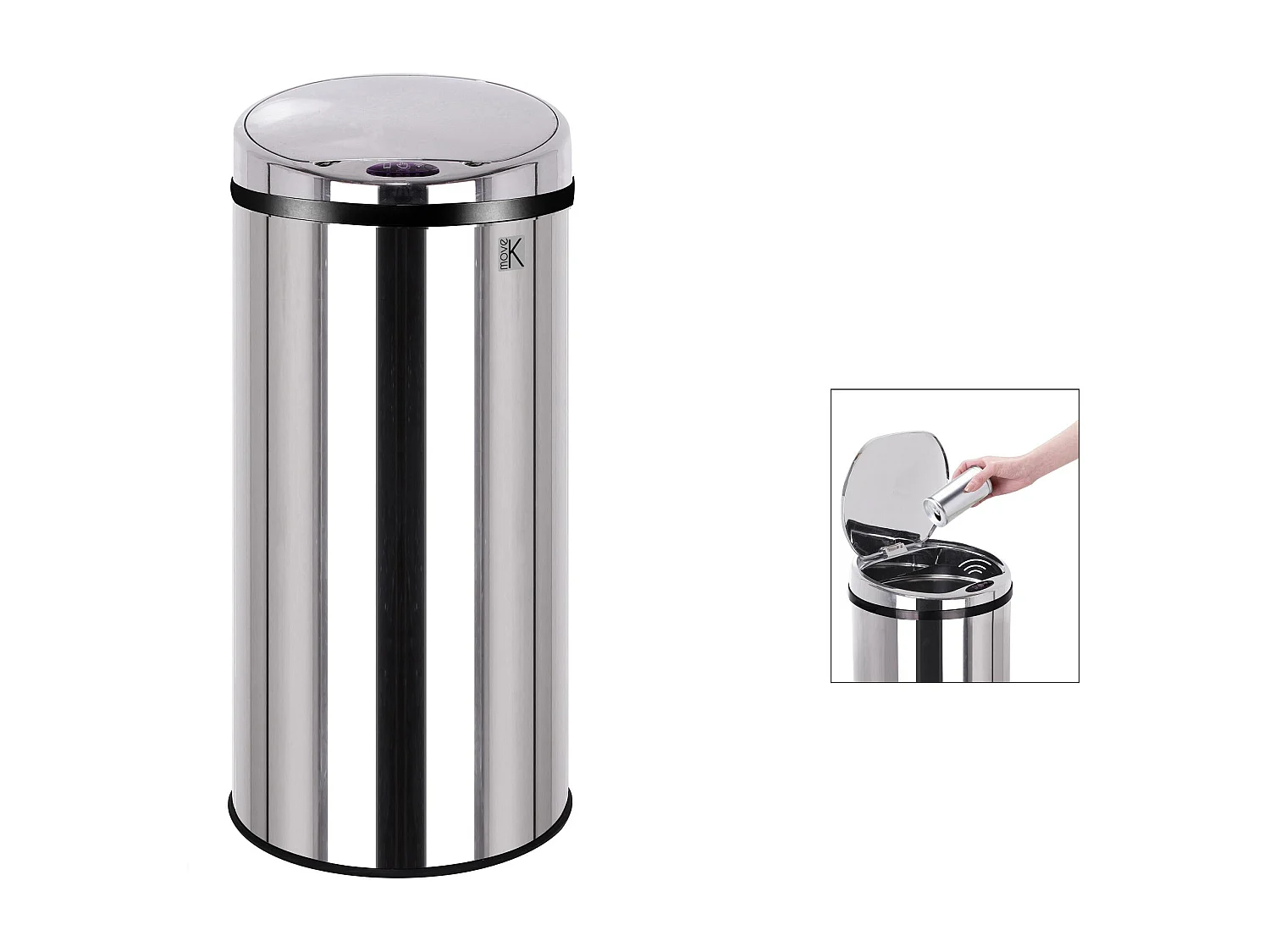 Poubelle de cuisine automatique ARTIC Argent Acier inoxydable 30L