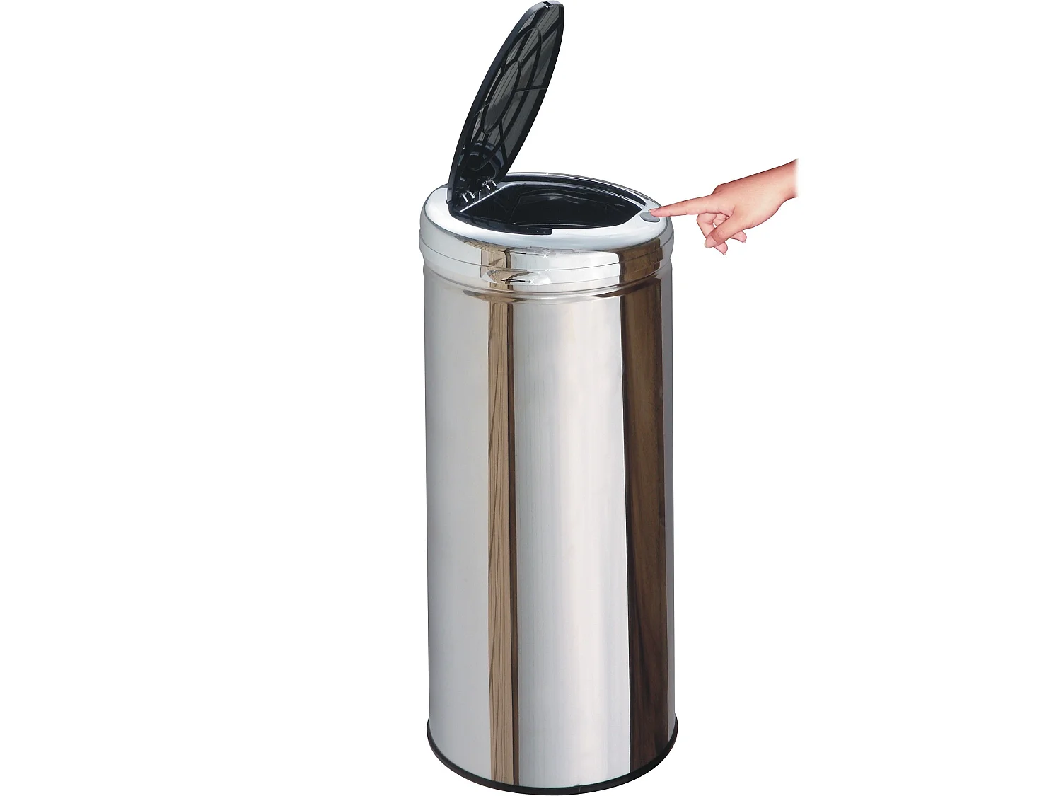 Poubelle de cuisine push TOKYO Argent Acier inoxydable 50 L