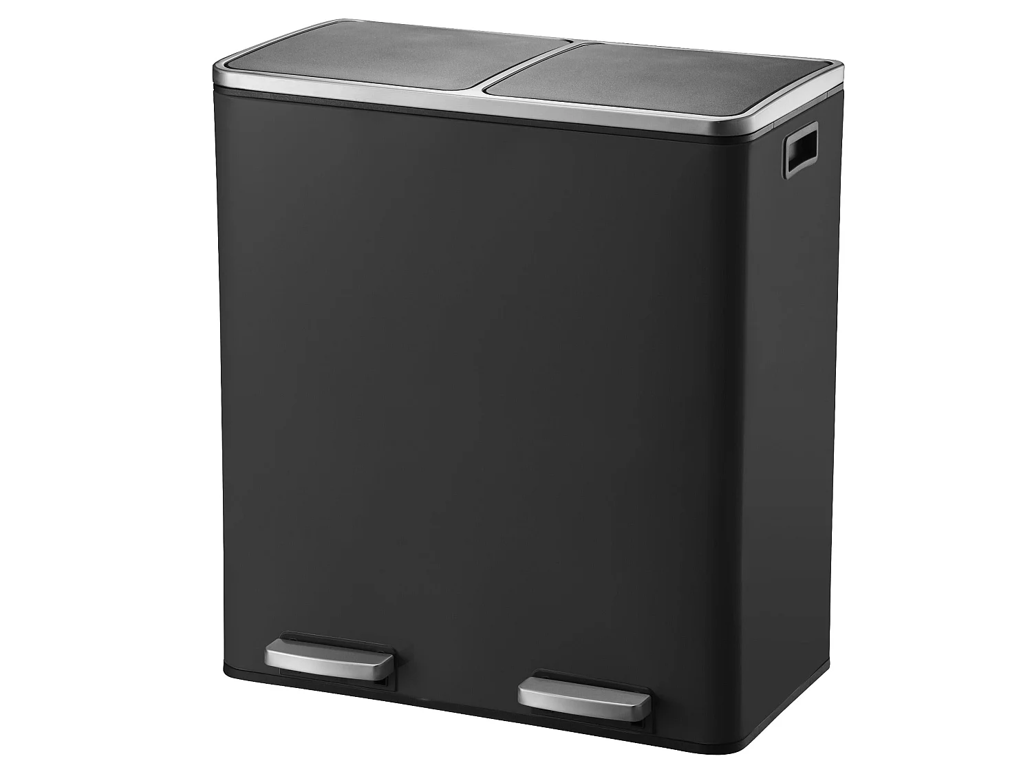 Poubelle pédale tri sélectif MAJOR noir 60L