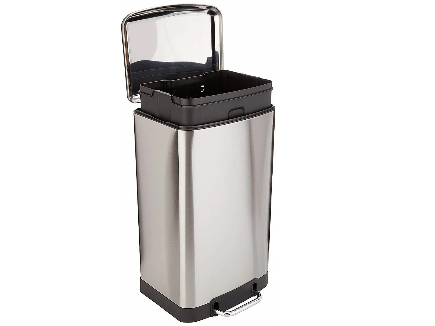 Kosz na Śmieci z Pedałem Inox GREENWICH srebrny 40L