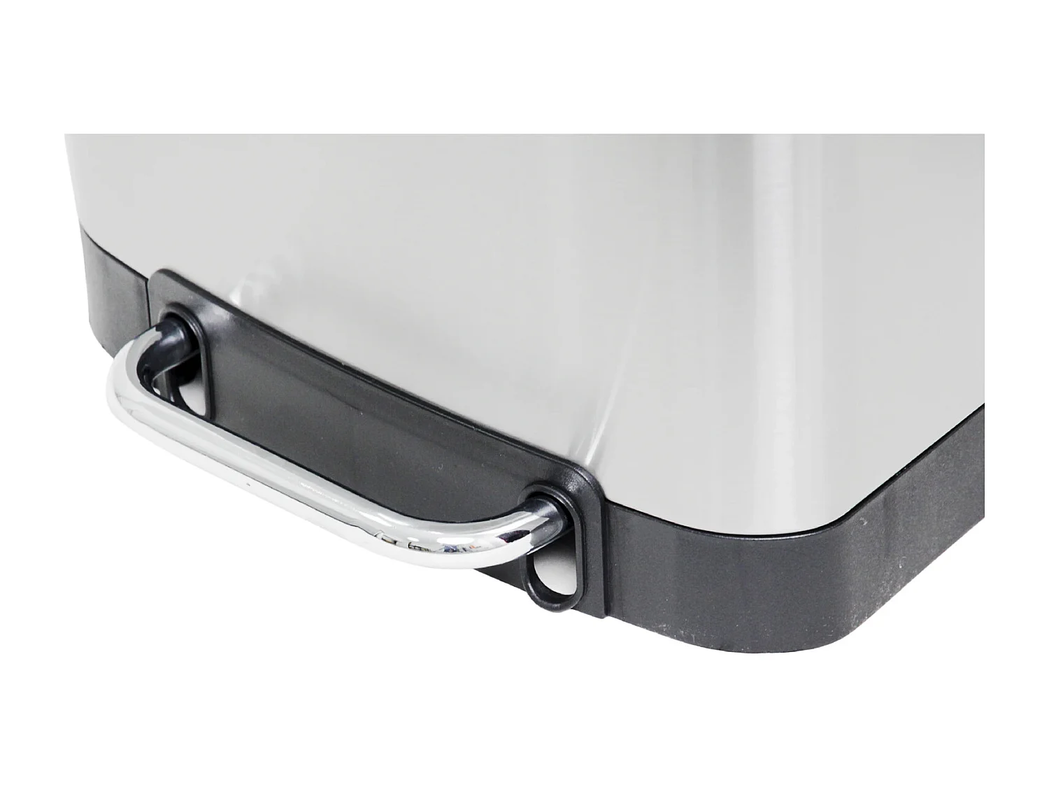 Poubelle de cuisine à pédale GREENWICH Argent Acier inoxydable 40L