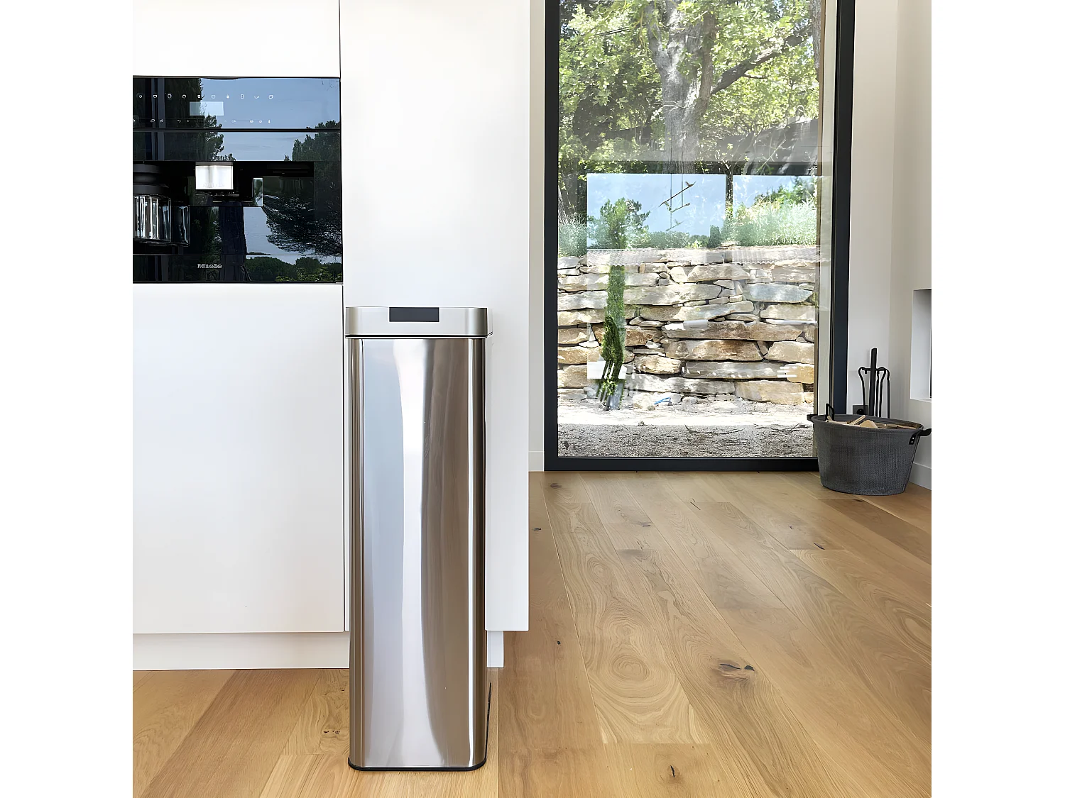 Poubelle de cuisine automatique SILVERLAKE Argent Acier inoxydable 90L