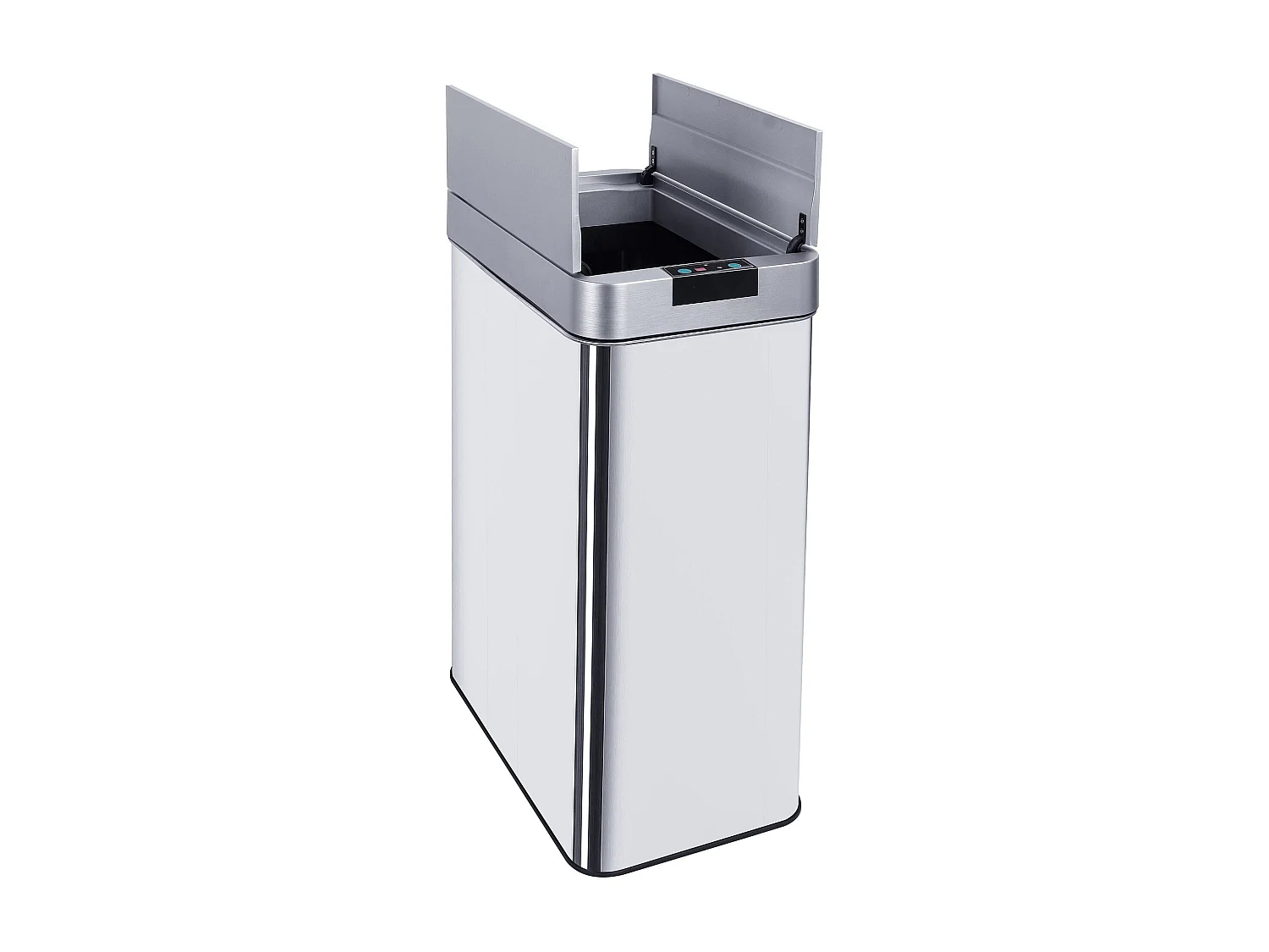 Poubelle automatique inox SILVERLAKE argent 90L