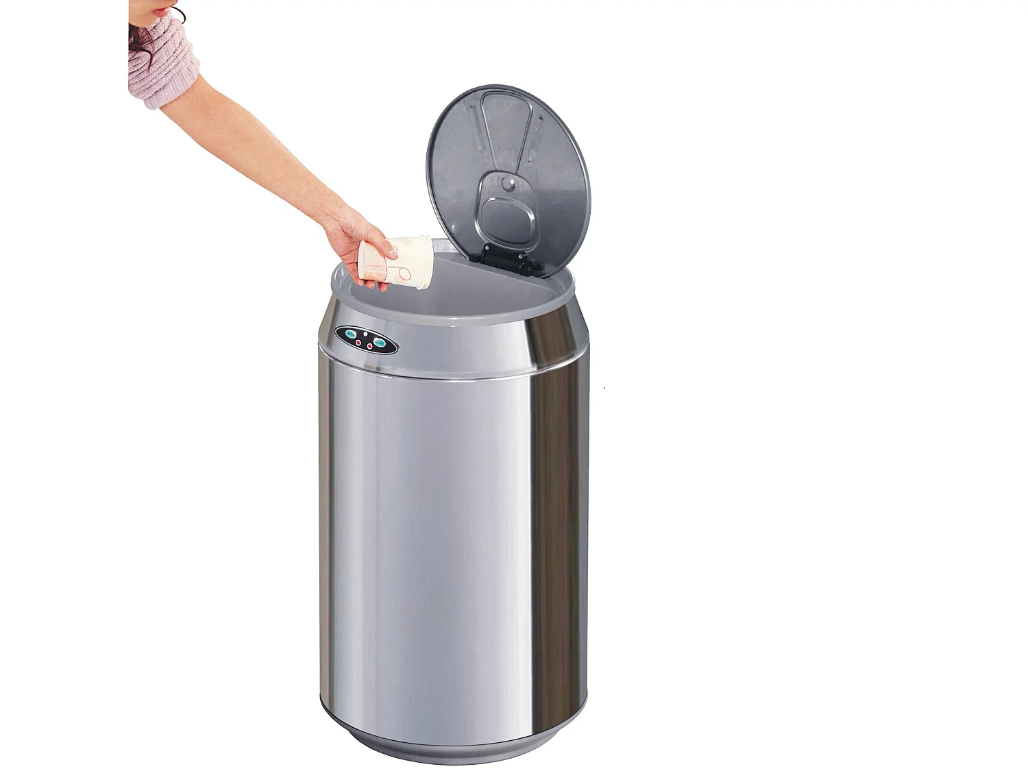 Poubelle de cuisine automatique CANETTE Argent Acier inoxydable 30L