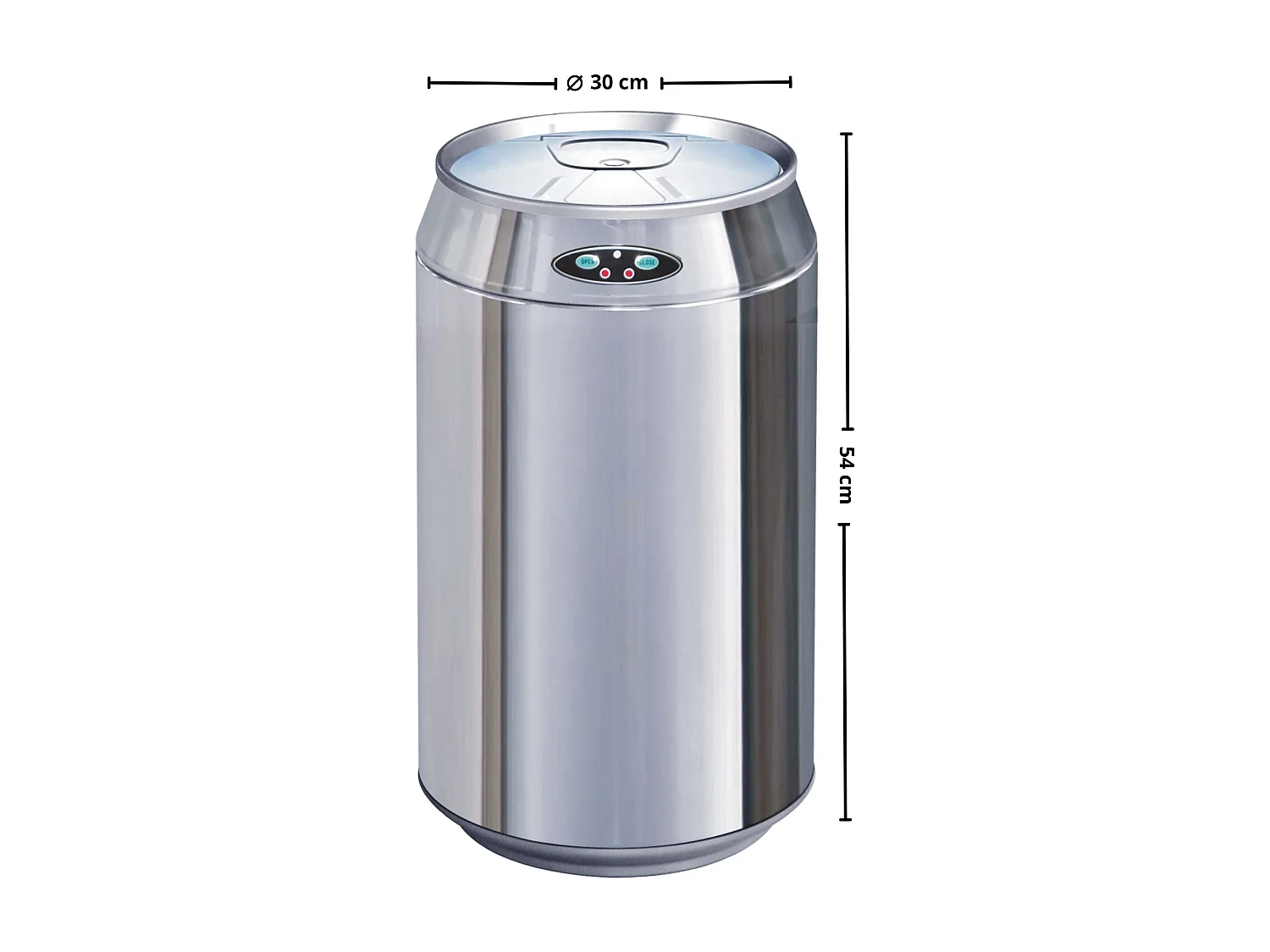 Poubelle automatique inox canette CAN 30L