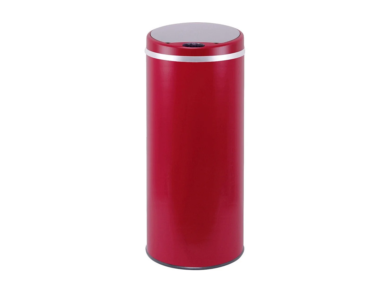 Poubelle automatique inox SOHO rouge 42L