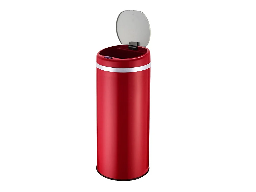 Automatyczny Kosz na Śmieci Inox SOHO czerwony 42L