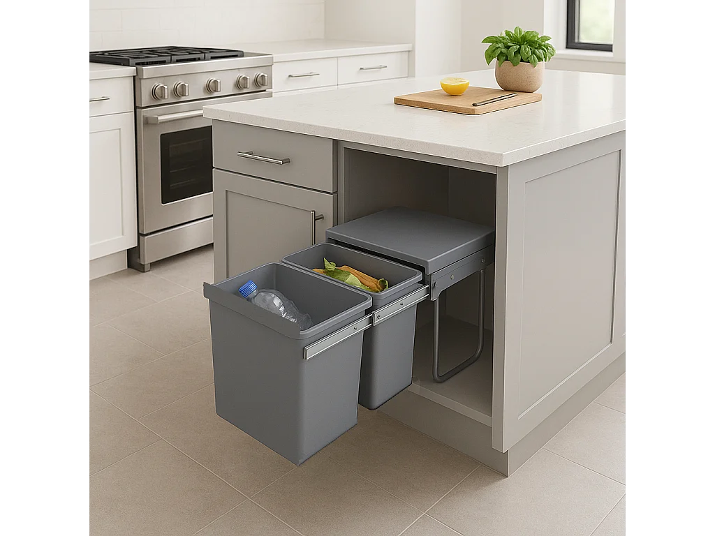 Poubelle encastrée coulissante HYPE 36L