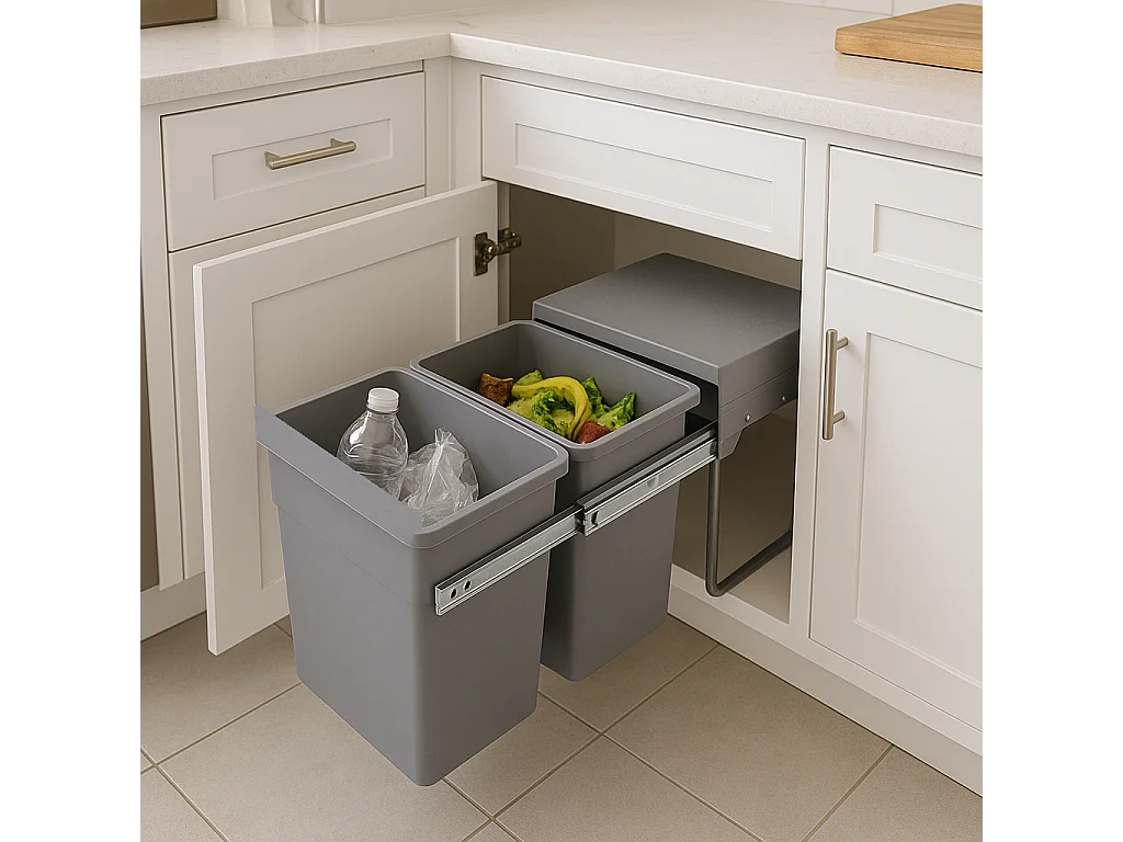 Poubelle encastrée coulissante HYPE 36L