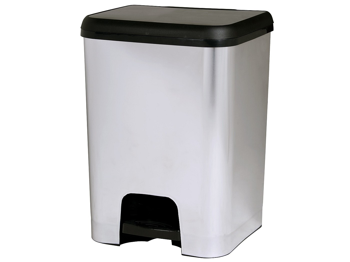 Poubelle À Pédale 25 L - Aspect Métal - Pour Bureau, Salle De Bain -Joint Anti-Odeur - Porte-Sac