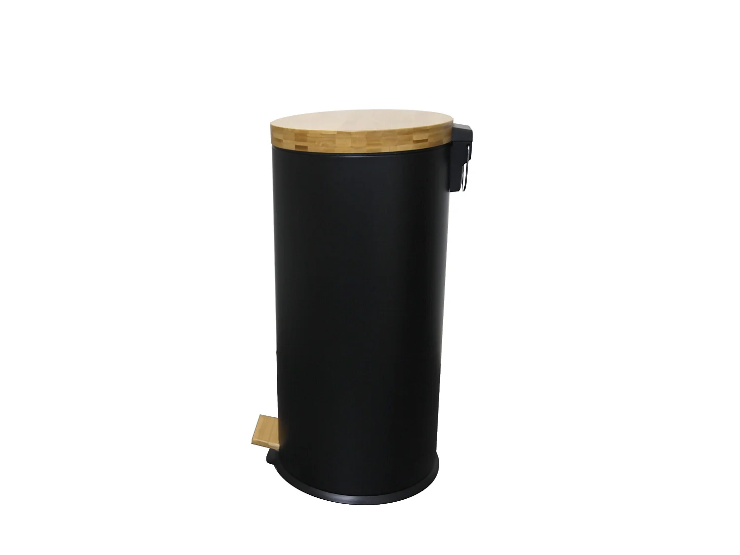 Poubelle de cuisine à pédale FOREST Noir Acier inoxydable 30 L