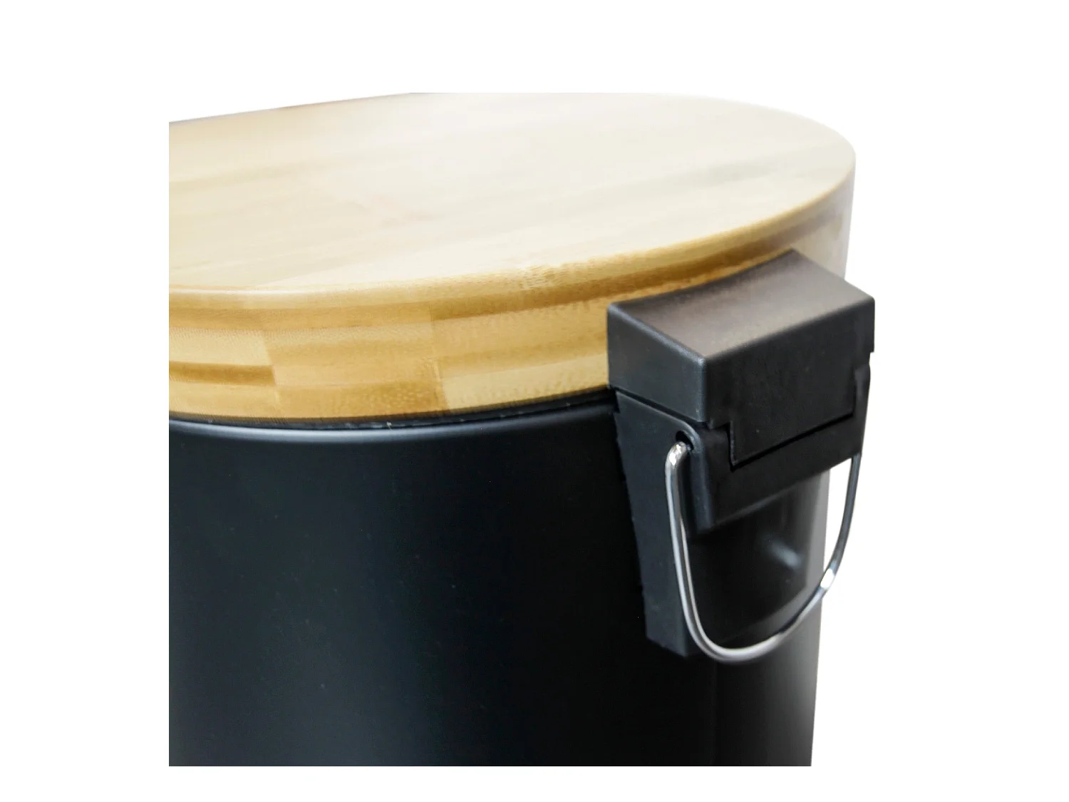 Poubelle de cuisine à pédale FOREST Noir Acier inoxydable 30 L