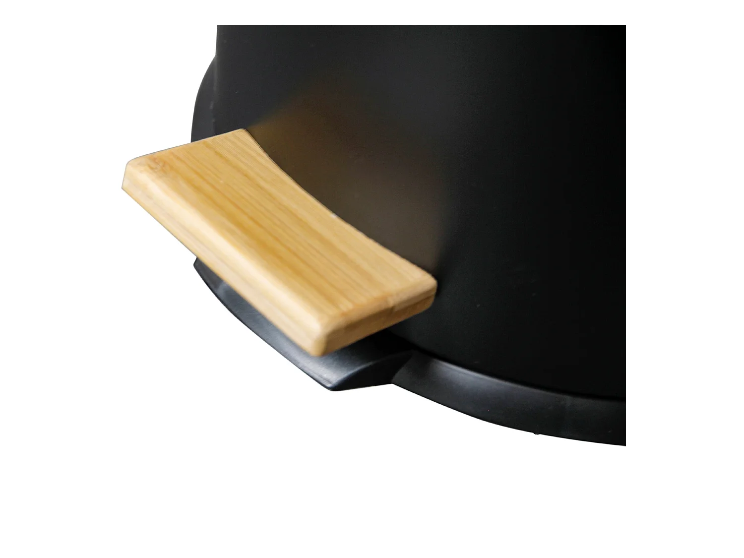 Poubelle de cuisine à pédale FOREST Noir Acier inoxydable 30 L