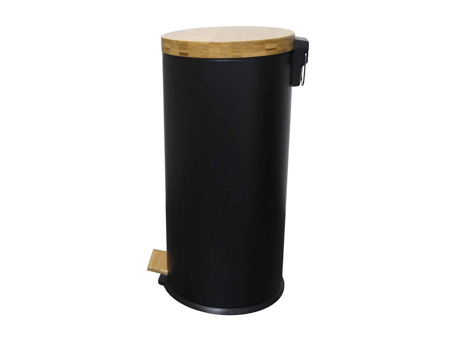 Poubelle de cuisine à pédale FOREST Noir Acier 30L