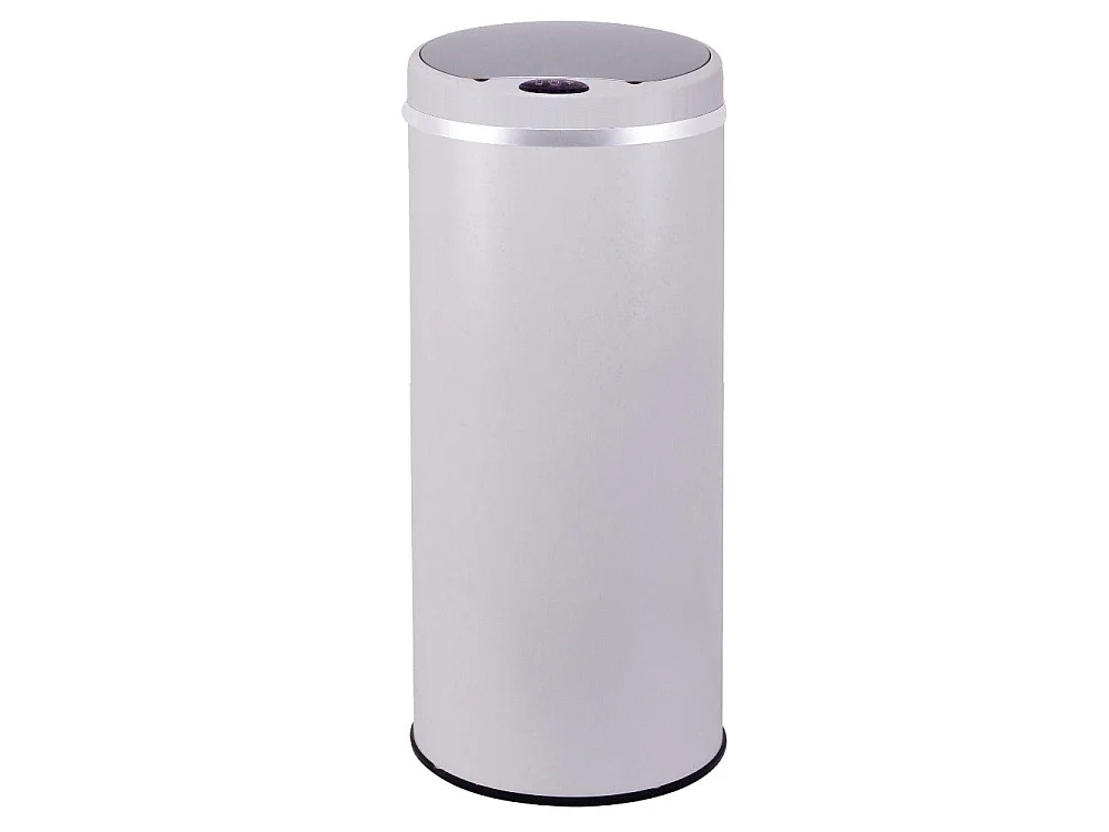Poubelle automatique inox SOHO blanc 42L