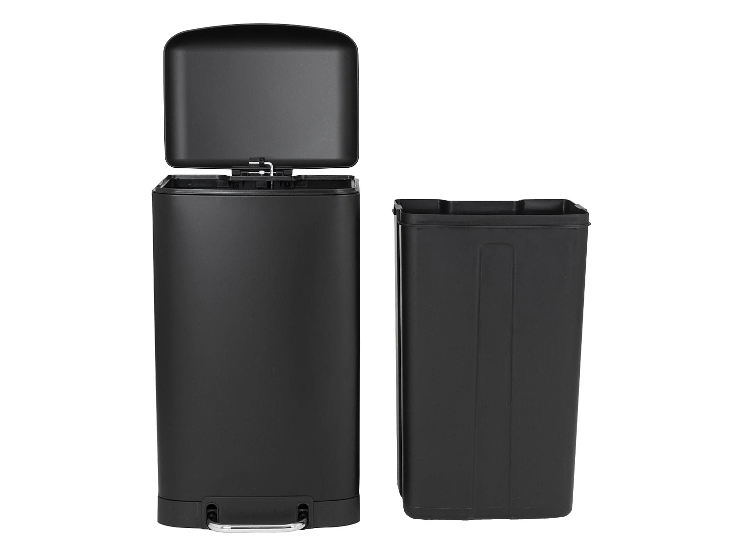 Kosz na Śmieci z Pedałem Inox GREENWICH czarny 40L