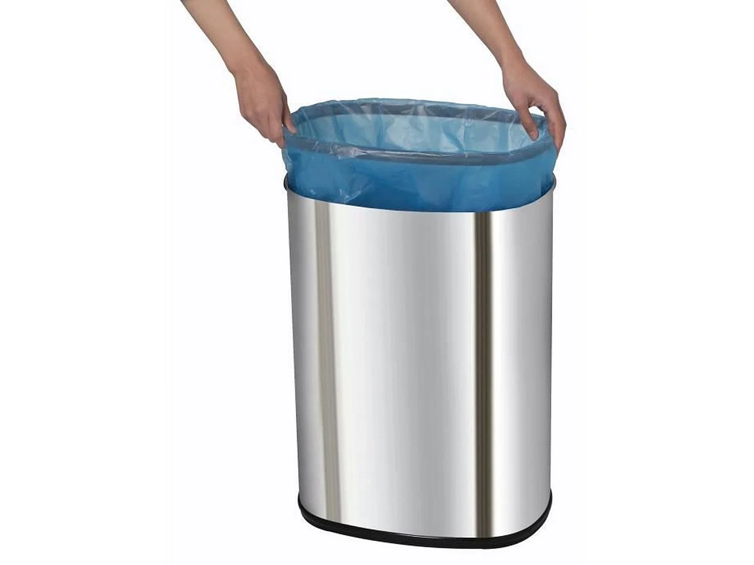 Poubelle automatique inox MAJESTIC argent 68L