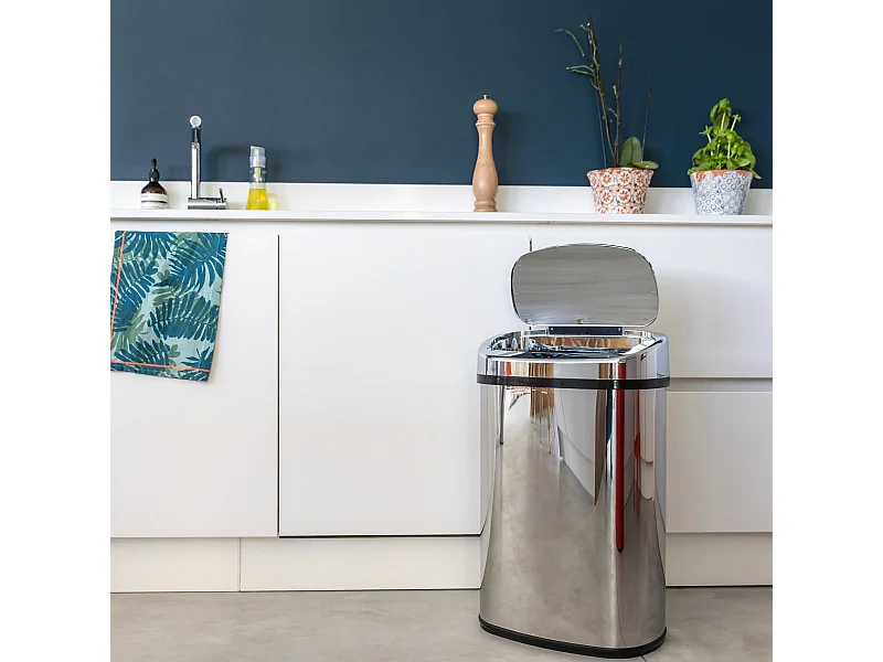 Poubelle de cuisine automatique MAJESTIC Argent Acier inoxydable 68L