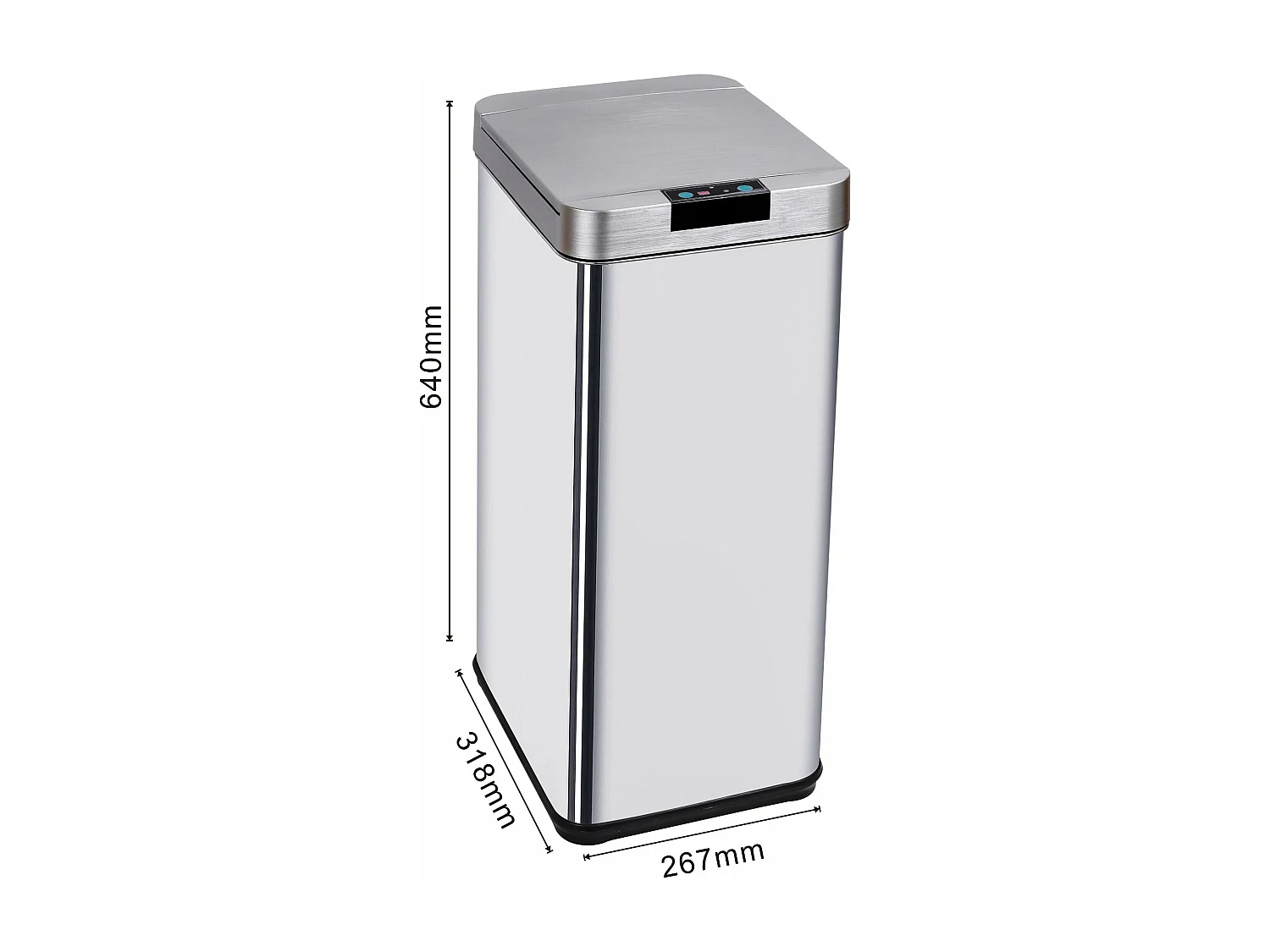 Poubelle de cuisine automatique PARKSIDE Argent Acier inoxydable 50L
