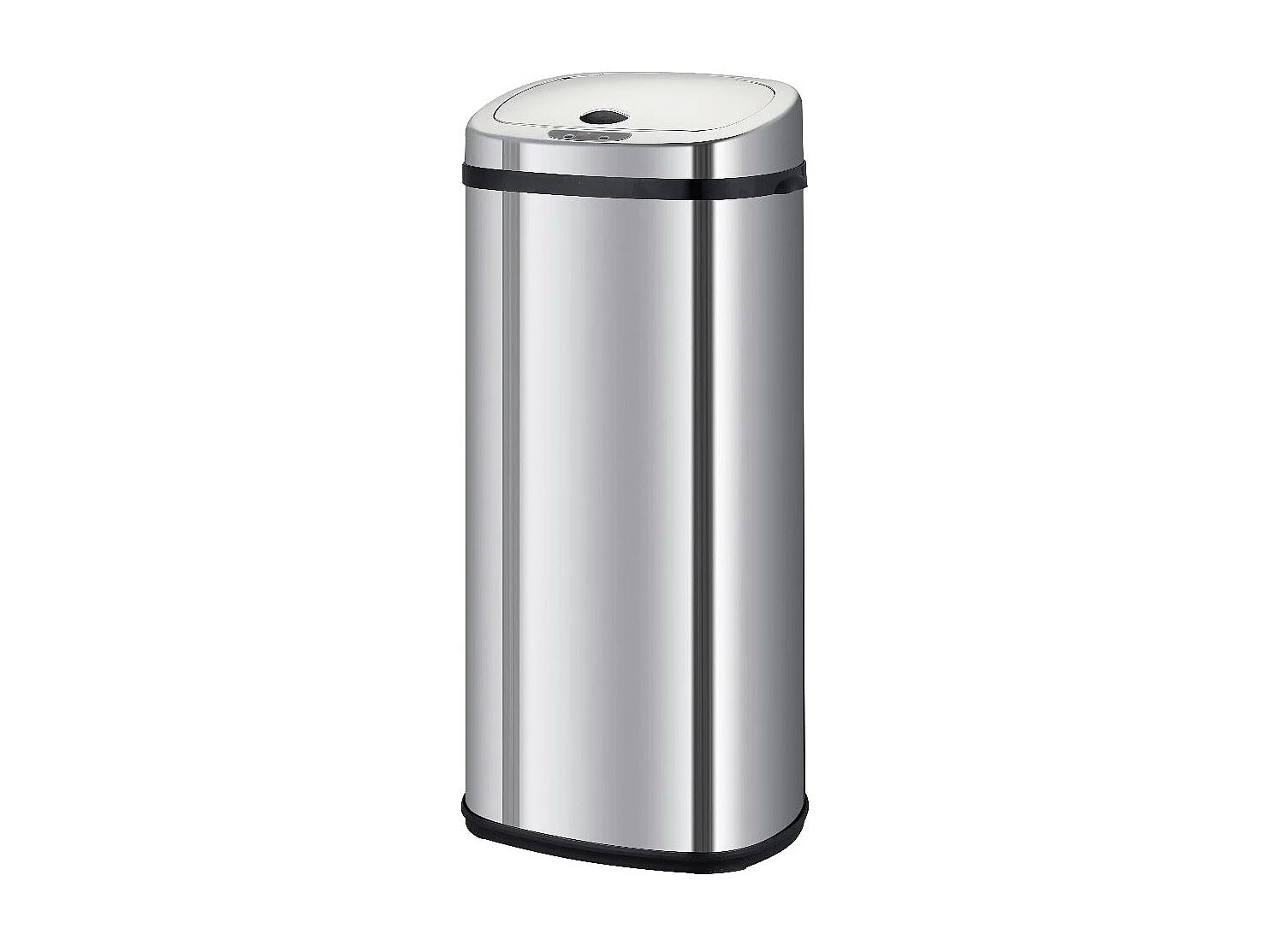 Poubelle automatique inox LARGO argent 42L