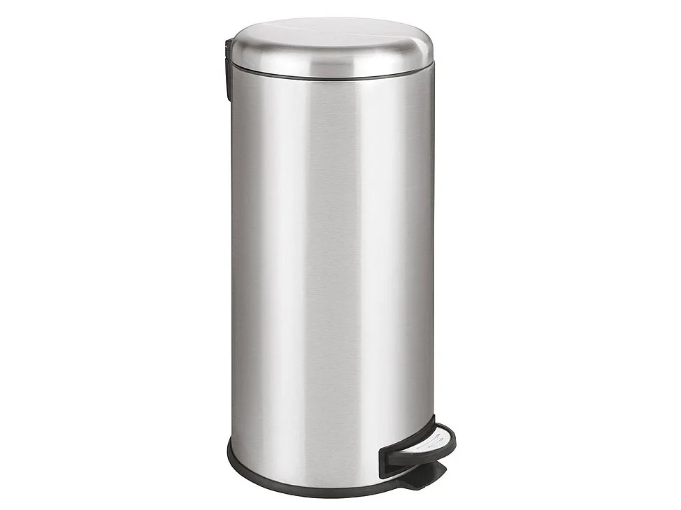 Kosz na Śmieci z Pedałem Inox URBAN srebrny 30L