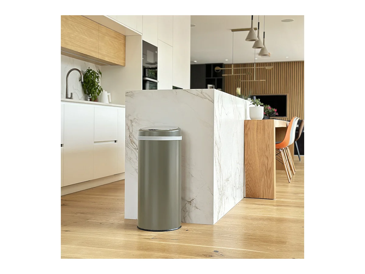 Poubelle de cuisine automatique SOHO Taupe Acier inoxydable 42 L