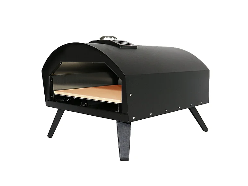 Four à pizza à gaz extérieur avec pelle PINATUBO Noir Acier L51xl41cm